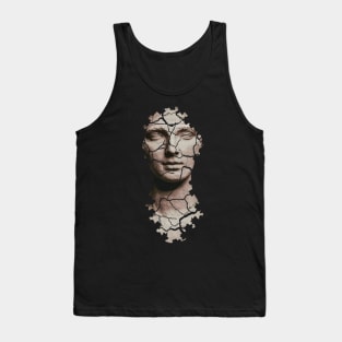 Fragmented Face Tank Top